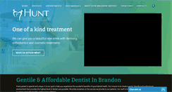 Desktop Screenshot of huntfamilydentalcare.com