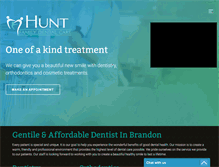 Tablet Screenshot of huntfamilydentalcare.com